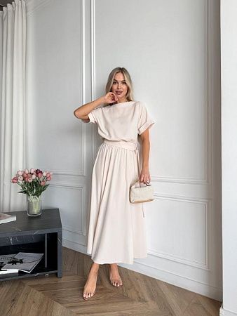 Платье Latoria 707 beige - делук