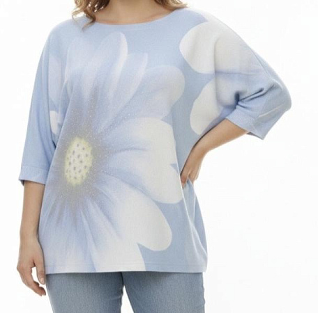 Свитер Elena&Vika 26127 l.blue - делук