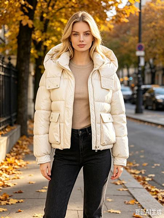 Куртка Jacket B2605 beige - делук