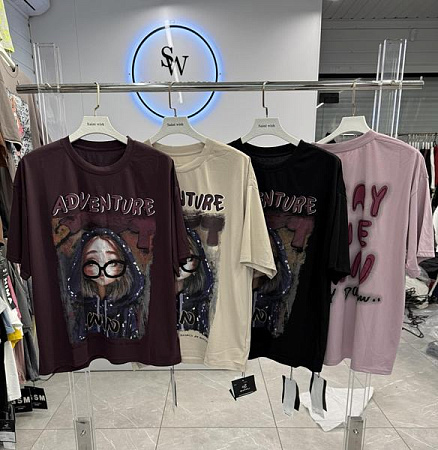 Футболка Saint Wish 55111 mix - делук