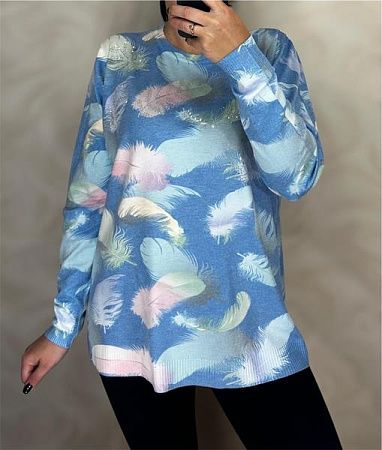 Свитер Levisha 25215 blue - делук