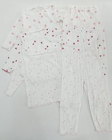 Пижама Meloria ML3969 white-d.pink - делук