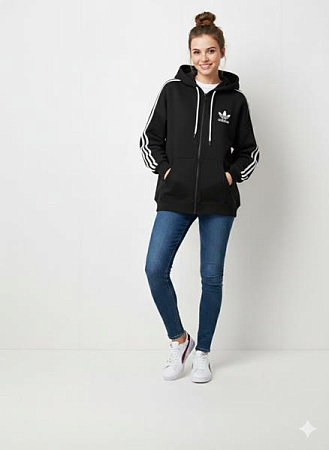 Кофта Спорт Newe 0074 black - делук