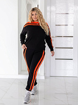Костюм Спорт Seven Zikina 1339 black - делук