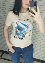 Футболка Shipi 22 beige - делук