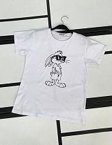 Футболка Kosmy 301 white-black Футболка Kosmy 301 white-black - делук