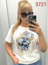 Футболка Lida 3721 white - делук