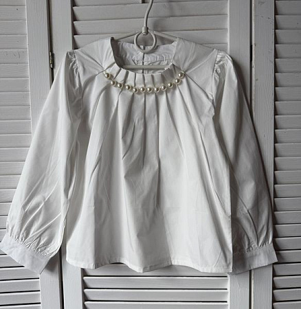 Блузка Delfinka 85052 white - делук