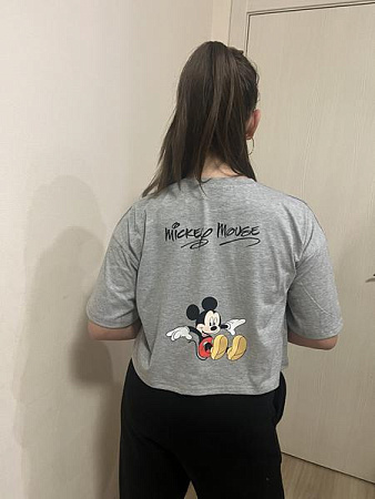 Топ Moda School M544 grey - делук