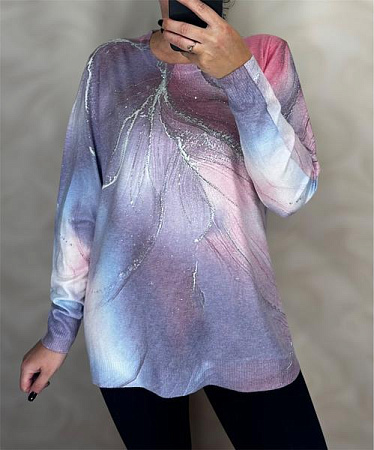 Свитер Elena&Vika 25209 lilac - делук