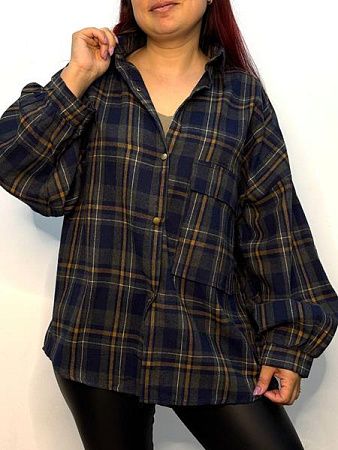 Рубашка Kosta 7732 navy - делук