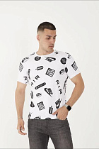 Футболка F.T.H F913 white - делук