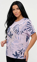 Футболка Levisha 26025 lilac - делук