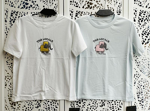 Футболка Lora LR1224 white - делук