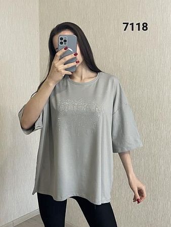 Футболка Fsn 7118 grey - делук