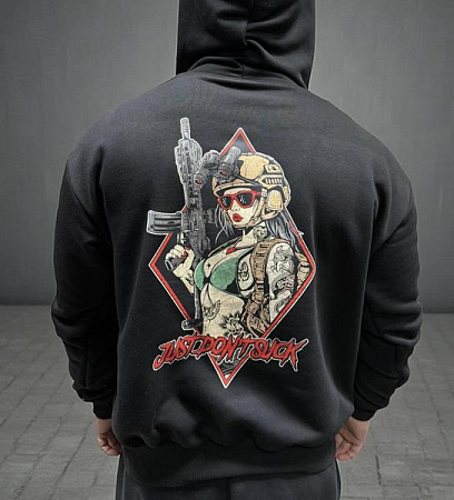 Худи Madoka 1345 black - делук