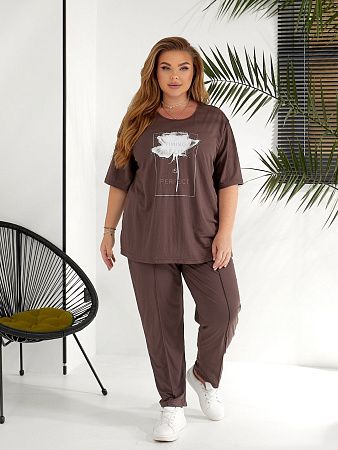 Костюм Спорт Oska 6049 brown - делук