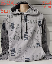 Худи Надийка ND629-744 grey - делук