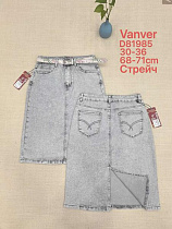 Юбка Vanver D81985 l.grey - делук