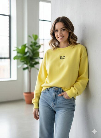 Свитер Newe 54-4 yellow - делук