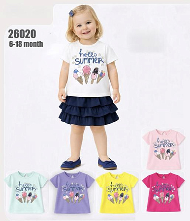 Футболка Baby Boom 26020 white - делук