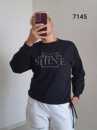 Свитер Fsn 7145 black - делук