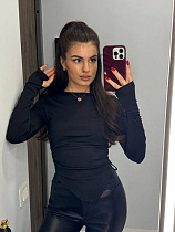 Свитер Arina 3098 black - делук