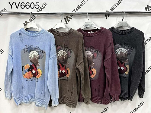Свитер Met&March 6605 khaki - делук