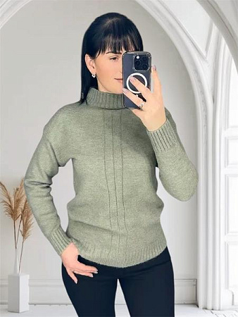 Свитер Levisha 25413 green - делук