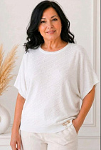 Футболка Julia JL1336 white - делук