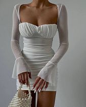 Платье Mishina 216 white - делук
