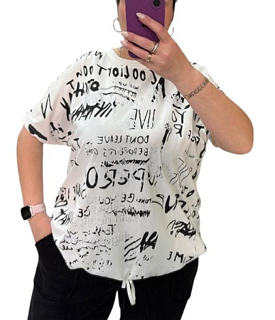 Футболка Levisha 25084 white - делук