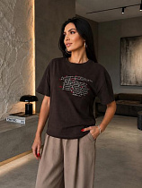 Футболка New Season F055 brown - делук