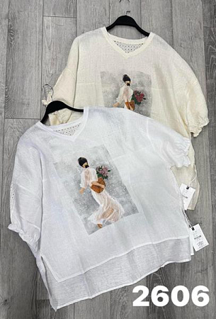 Блузка Divo 2606 beige - делук