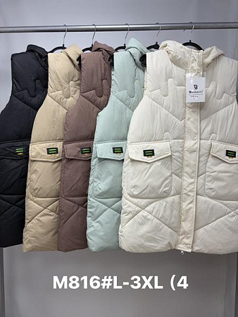 Жилетка Jacket M816 brown - делук