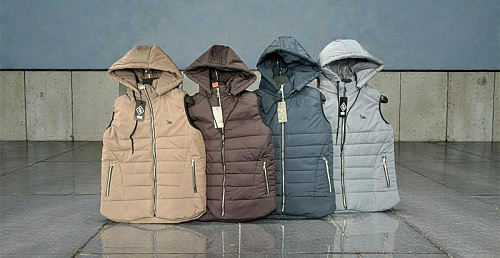 Жилетка Phi Hung P329 brown - делук