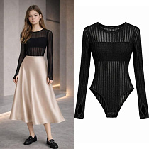 Юбка Karolina KR622 beige - делук