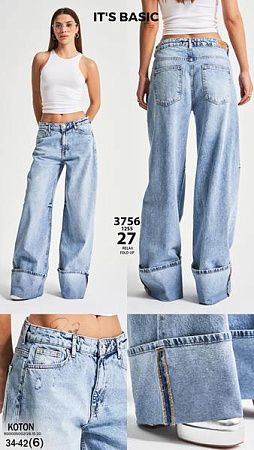 Джинсы Jeans Style 3756-27 l.blue - делук