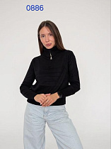 Свитер Fsn 0886 black - делук