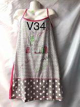 Ночнушка Xyen V34 grey - делук