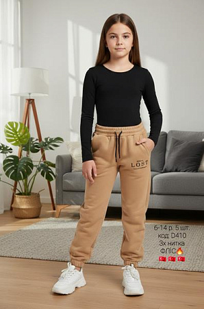 Штаны Спорт Amz D410 beige - делук