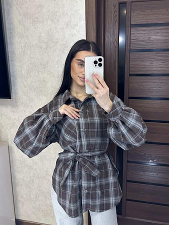 Рубашка Valentina 8 brown - делук