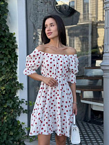 Платье Arina 2467 white - делук