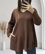Свитер Ekvato 25204 brown - делук