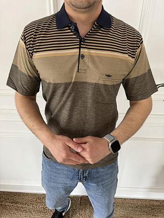 Футболка Nik 56296 beige - делук