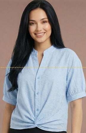 Рубашка Elena&Vika 26119 l.blue - делук