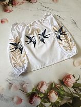 Вышиванка Moda School M58 white - делук