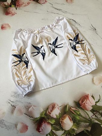 Вышиванка Moda School M58 white - делук