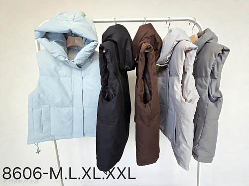 Жилетка Oukali 8606 brown - делук