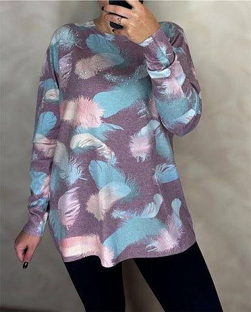 Свитер Levisha 25215 purple - делук